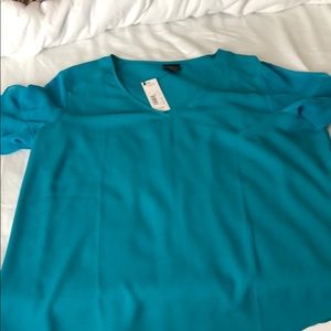 New, teal blouse